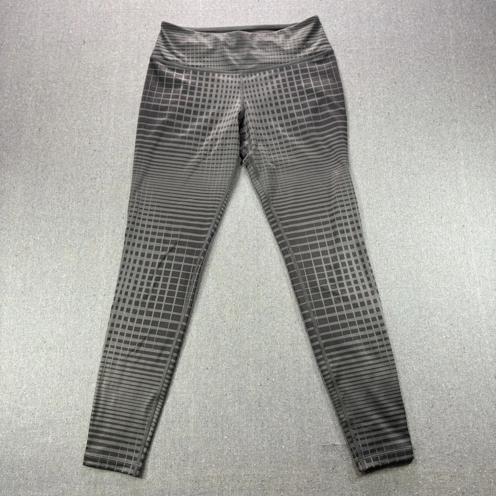 Nike Golf Leggings Women S Small Grey Black Dri-FIT Tour Premium Grid Tights